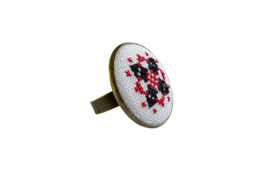 Набір для вишивання каблучки із закодованим ім'ям "Ольга" MES124