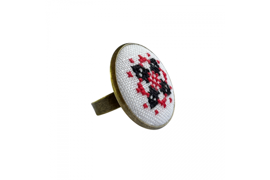 Набір для вишивання каблучки із закодованим ім'ям "Ольга" MES124