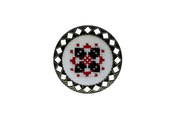 Набір для вишивання брошки із закодованим ім'ям "Ольга" MES134