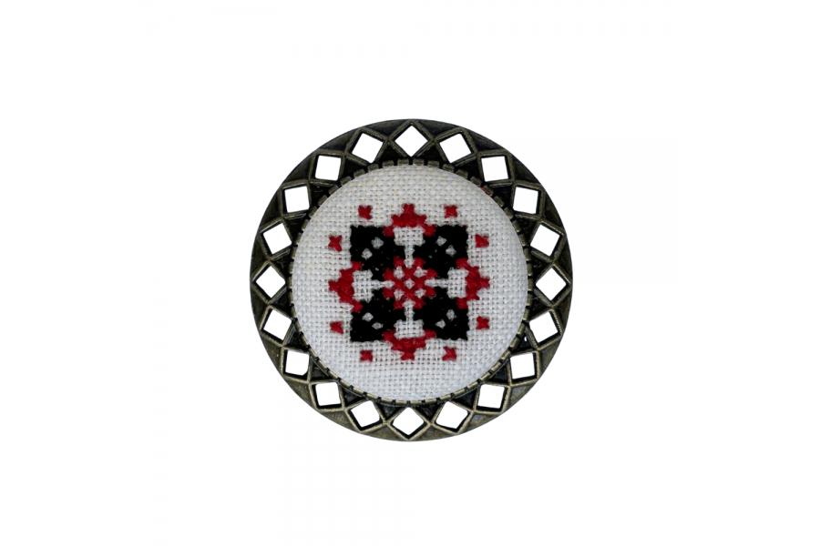 Набір для вишивання брошки із закодованим ім'ям "Ольга" MES134