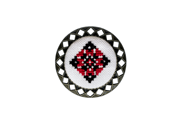 Набір для вишивання брошки із закодованим ім'ям "Оксана" MES136