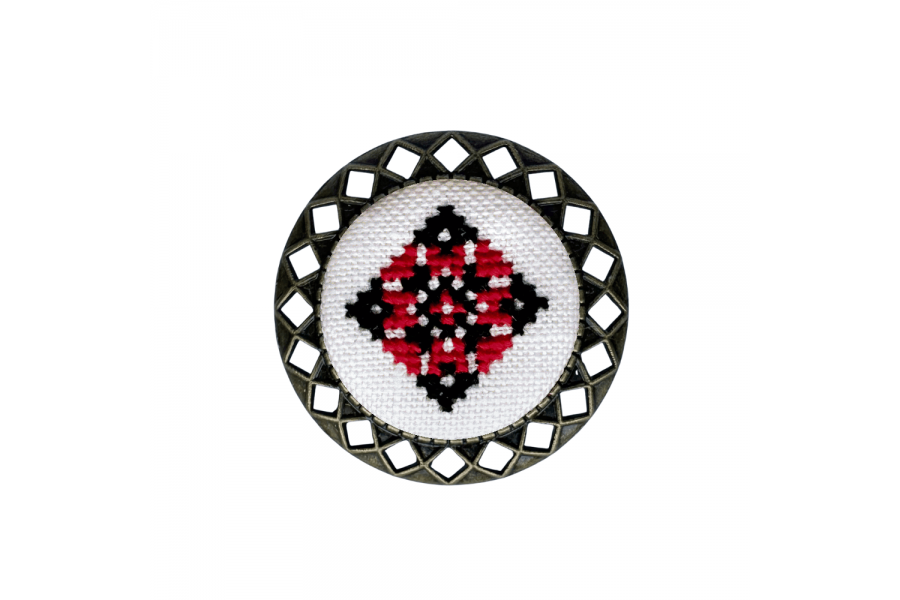 Набір для вишивання брошки із закодованим ім'ям "Оксана" MES136