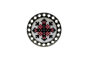 Набір для вишивання брошки із закодованим ім'ям "Зоряна" MES132