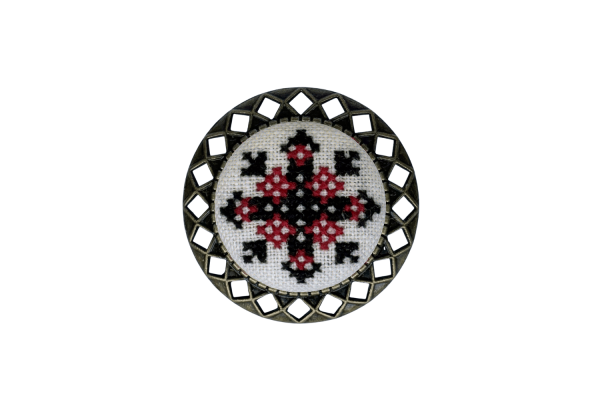 Набір для вишивання брошки із закодованим ім'ям "Зоряна" MES132