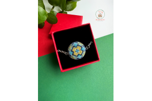 Браслет з вишивкою "Тиха сила" МБ002