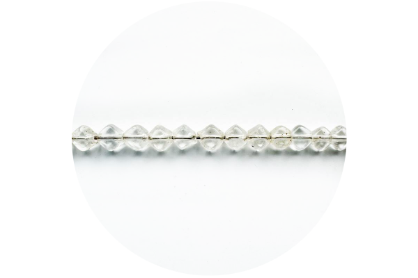 Ромбовидні скляні намистини, прозорі, 4х4 мм, Crystal Art