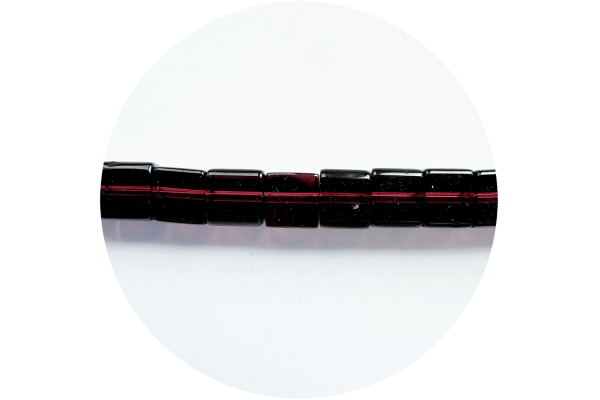 Квадратні скляні намистини, коричневі, 6х6 мм, Crystal Art