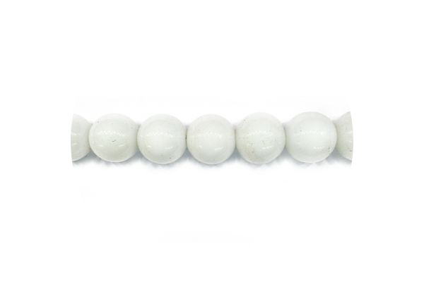 Круглі скляні намистини, білі, 8 мм, Crystal Art 11006/301C