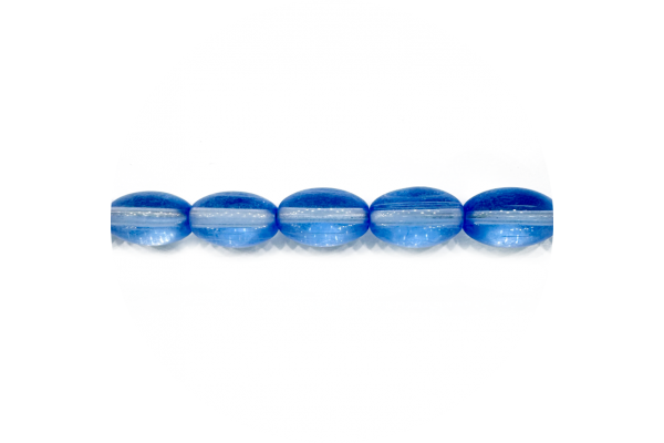 Овальні скляні намистини, волошкові, 9х12 мм, Crystal Art 11027/016C