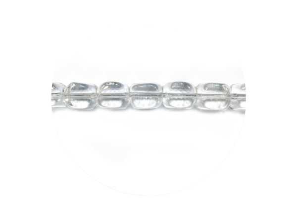 Квадратні скляні намистини, прозорі, 10 мм, Crystal Art, 12021/001C