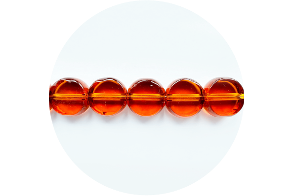 Круглі скляні намистини, темно-коричневі, 10 мм, Crystal Art 12052/017C