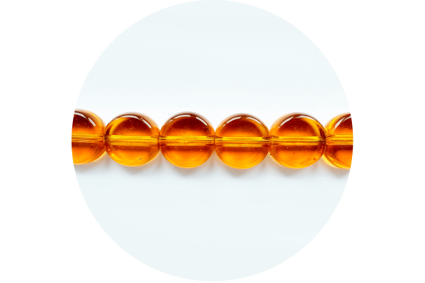 Круглі скляні намистини, коричневі, 10 мм, Crystal Art 12052/111C