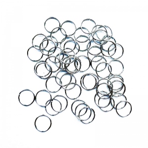 З'єднувальні кільця, 0,5*6 мм, колір срібло, 1 грам