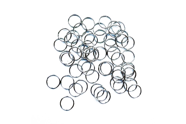 З'єднувальні кільця, 0,5*6 мм, колір срібло, 1 грам