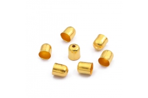 Ковпачок (кінцевик) для намист та браслетів, колір золото, 7х6 мм
