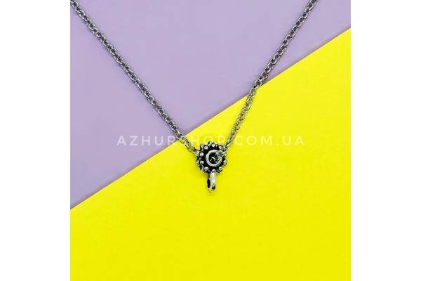 Бейл для підвісок та браслетів, античне срібло, 12х3.5х8.5 мм