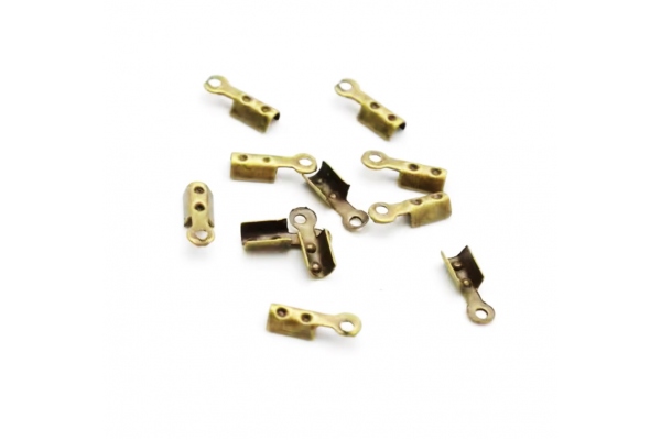 Затискач для шнура 8х2.5 мм, бронза