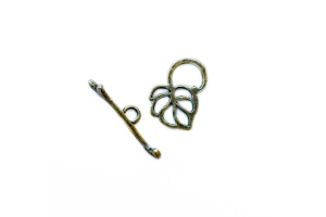 Застібка-тогл,15х20 мм, колір антична бронза