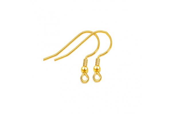 Швензи для сережок гачкоподібні, 19 мм, колір золото