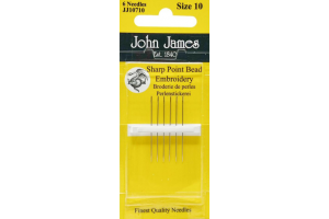 Набір голок для вишивання №10 John James Sharp Point Bead (JJ10710)