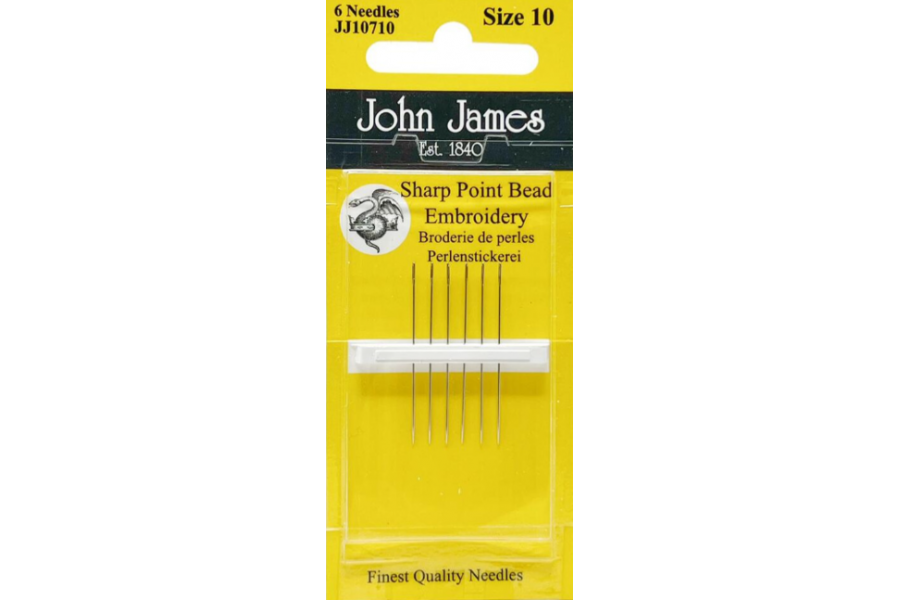 Набір голок для вишивання №10 John James Sharp Point Bead (JJ10710)