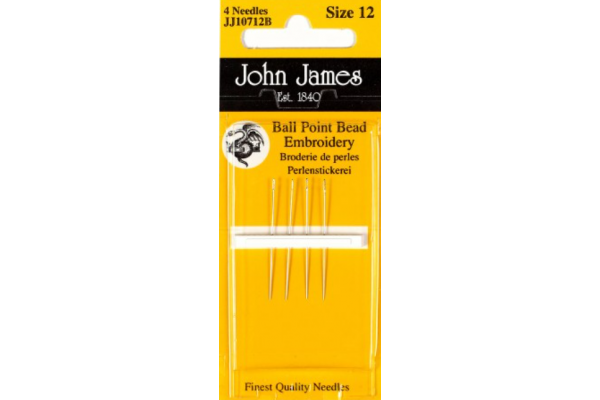 Набір голок для вишивання №12 John James Ball Point Bead Embroidery (JJ10712B)