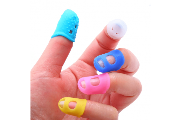 Силіконовий наперсток, 15*20*28 мм, синій