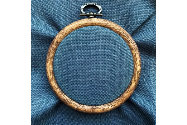 Тканина рівномірна для вишивання Edinburgt-Aida Zweigart 10х10 см, 36 каунт, мокрий асфальт (3217/7026), (канва для мікровишивки)