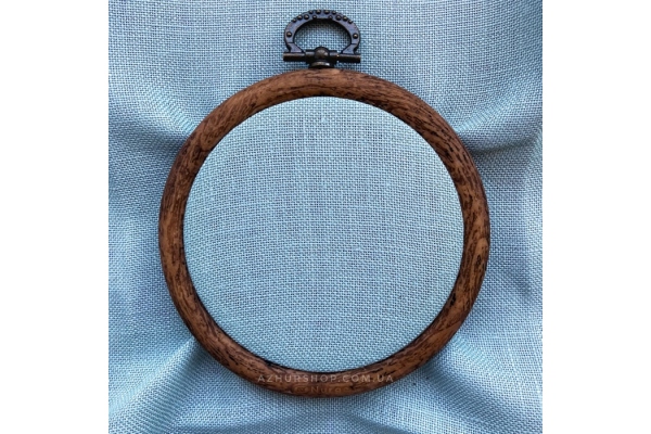 Тканина рівномірна для вишивання Edinburgt-Aida Zweigart 12х15 см, 36 каунт, блакитна димка (3217/7094),  (канва для мікровишивки)