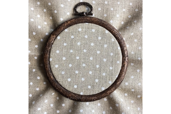 Тканина рівномірна для вишивання Edinburgt-Aida Zweigart 23х26 см, 36 каунт, льон в горох (3217/5379), (канва для мікровишивки)