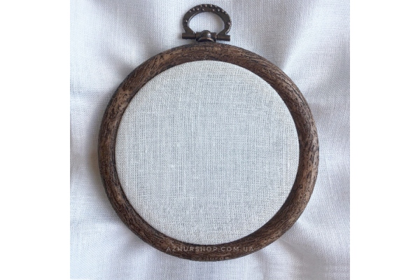 Тканина рівномірна для вишивання Kingston Zweigart 10*10 см 56 каунт, молочна (3225/101), (канва для мікровишивки)