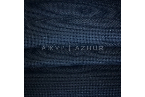 Тканина для вишивання Aida 16 каунт, чорна, жорстка, 49х96 см