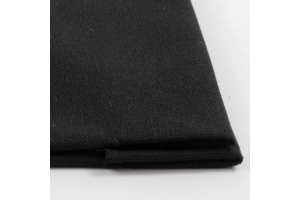 Канва рівномірна, домоткане полотно № 30 (для мікровишивки), 11*14 см, 32 каунт, чорна