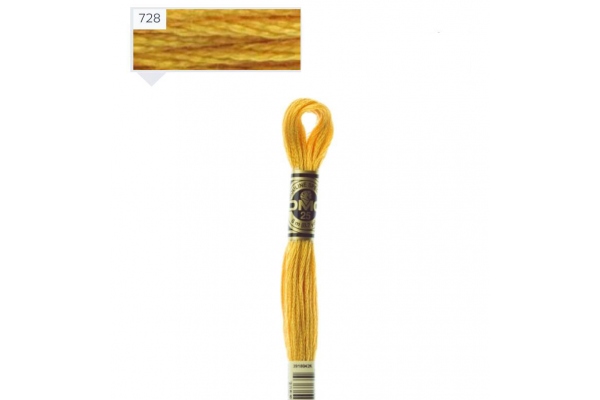 Муліне DMC арт.117 № 728, 100% бавовна
