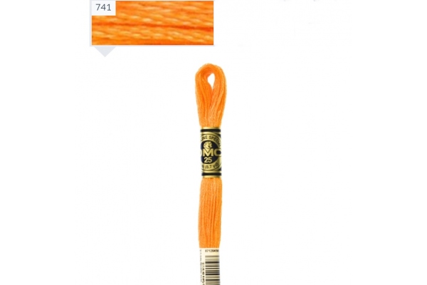 Муліне DMC арт.117 № 741, 100% бавовна