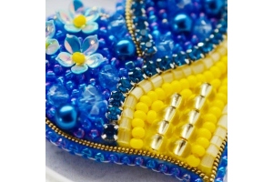 Набір для вишивки брошки "Українське серденько" Б-308