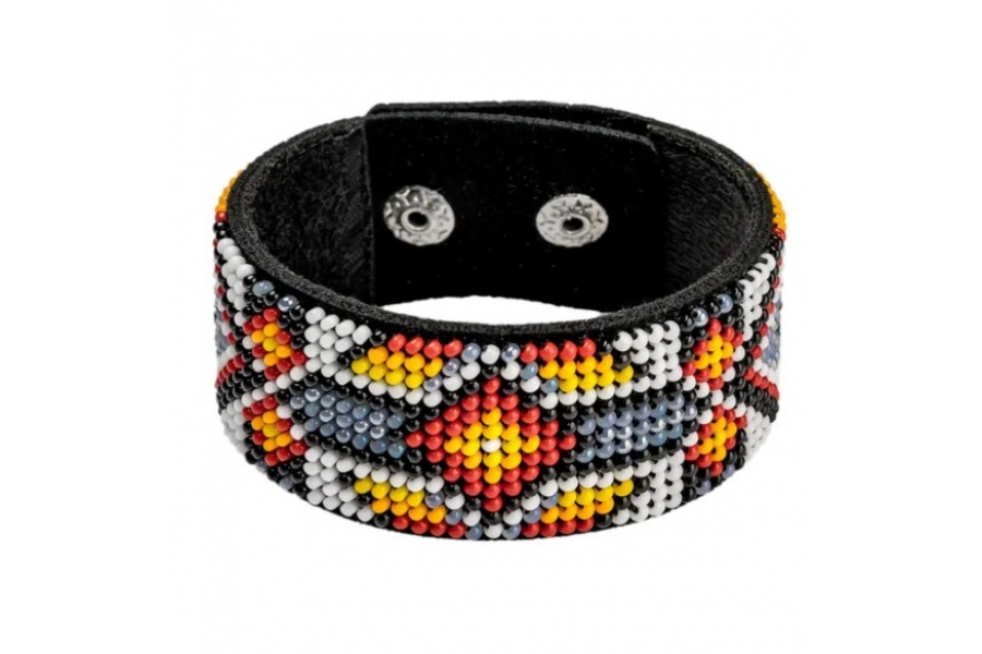 Набір для вишивання бісером браслета на штучній шкірі (FLBB-010)