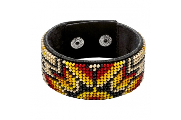 Набір для вишивання бісером браслета на штучній шкірі (FLBB-014)