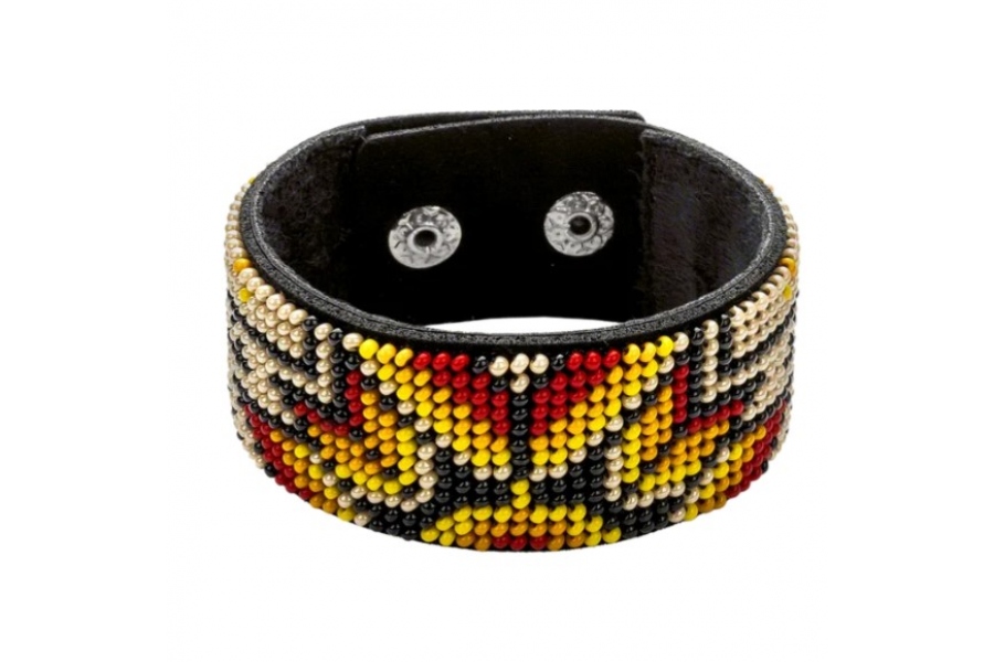 Набір для вишивання бісером браслета на штучній шкірі (FLBB-014)