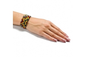 Набір для вишивання бісером браслета на штучній шкірі (FLBB-014)