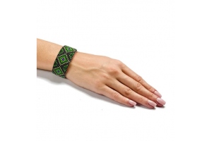 Набір для вишивання бісером браслета на штучній шкірі (FLBB-019)