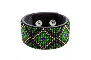 Набір для вишивання бісером браслета на штучній шкірі (FLBB-019)