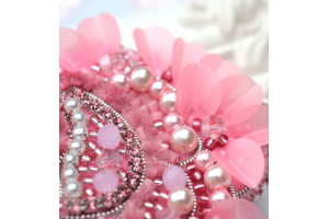 Набір для вишивки брошки "Півонія" Б-037