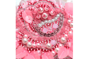 Набір для вишивки брошки "Півонія" Б-037