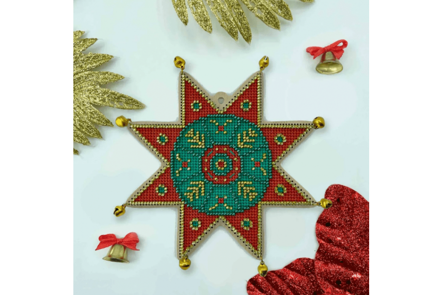 Набір для вишивання різдвяної прикраси «Дерево життя» YUMI_005_WF