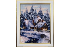 Набір для вишивання нитками М-0266 "Зимова казка" 31x41 см