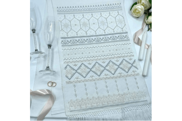 Набір для вишивання нитками весільного рушника VRM_001_R