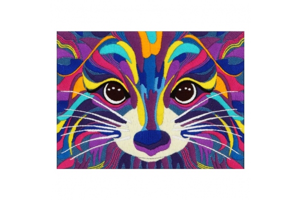 Схема для вишивки нитками "Єнот"