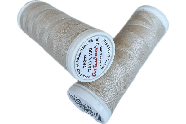 Нитки Ariadna Talia 120, 200 метрів, бежевий світлий (7602)