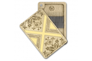 Дерев'яна магнітна скринька-гольниця «Етнічний візерунок» FLZB(N)-194